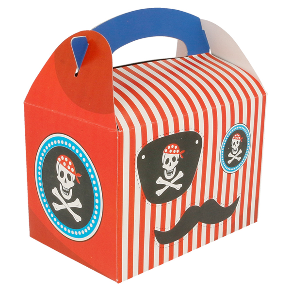 Boîtes menu enfant "pirate" 17x16x10cm carton - vendu par 300 (PU 0,29€)