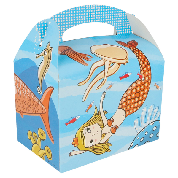 Boîtes menu enfant "fond de la mer" 17x16x10cm carton - vendu par 300 (PU 0,25€)