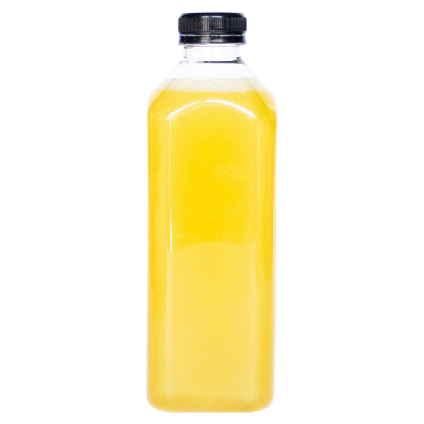 Bouteilles transparentes 1 Litre 7,6x7,6x22,6 cm PET - vendu par 70 unités (Prix unitaire = 0,9 euros)
