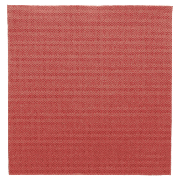 Serviettes pure ouate microgaufrées 2 points bordeaux 38x38 - vendu par 1440