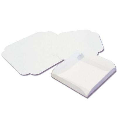 Carré rainé 15x15cm blanc carton - vendu par 250