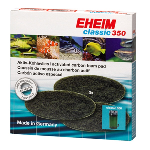 Coussins de Mousse Filtrante au Charbon Actif EHEIM - Lot de 3 pour Classic 350