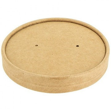 Couvercle pots à soupe brun 480ml - vendu par 500