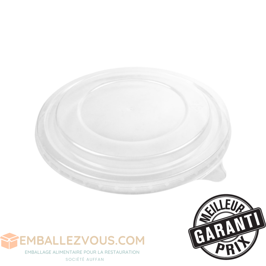 Couvercle anti buée pour Bol Saladier rond compatibles formats 500ml+780ml+1000ml - vendu par 300