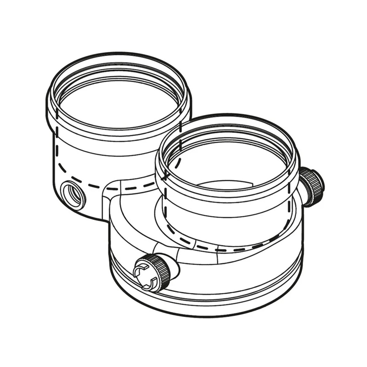 Bosch FC-CA80 Ø80/125 to 80-80 mm flue gas exhaust split kit - CONDENS SERIES