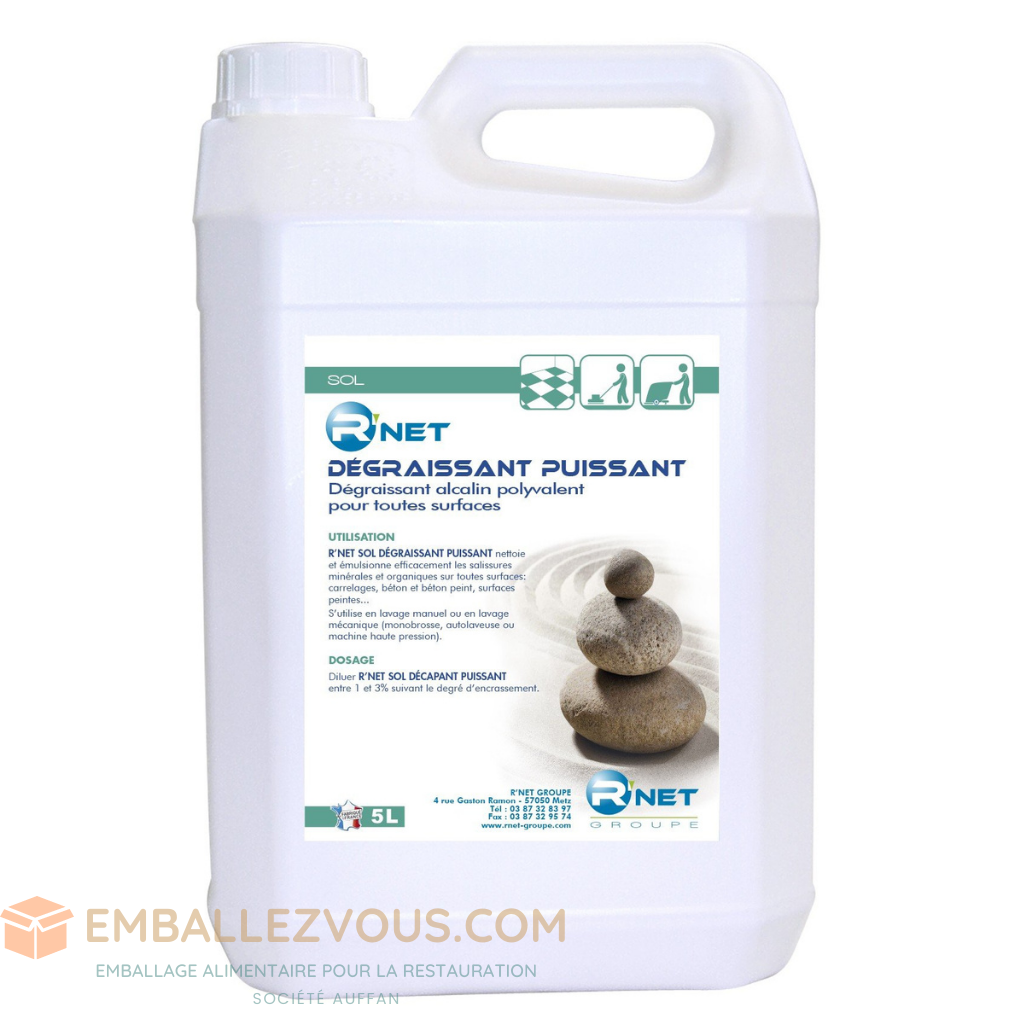Dégraissant puissant alcalin polyvalent pour toutes surfaces 5L (4,32€/L)
