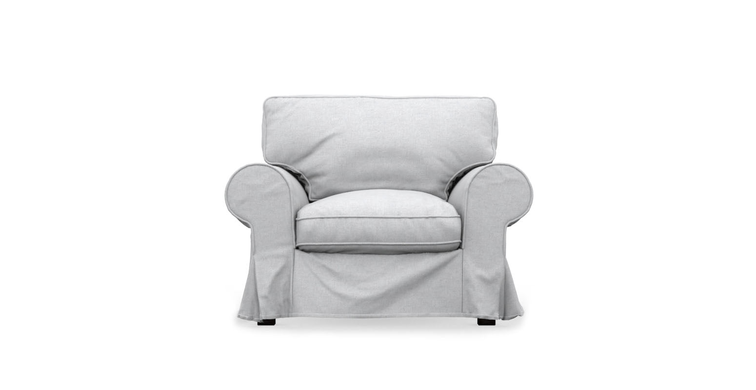 EKTORP IKEA Armchair Cover - Cashmere Blends Silver