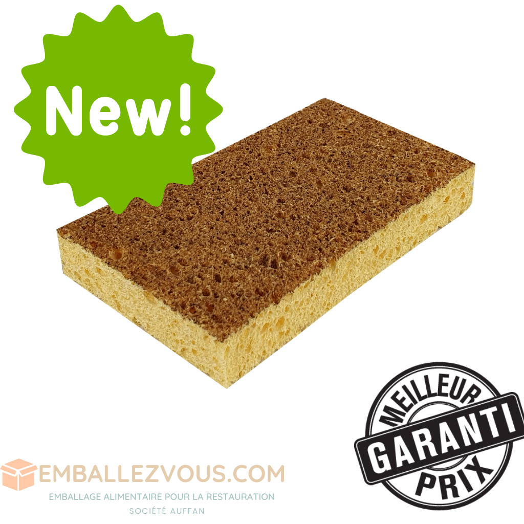 Eponge végétale à récurer Écologique matière naturelle - vendu par 10