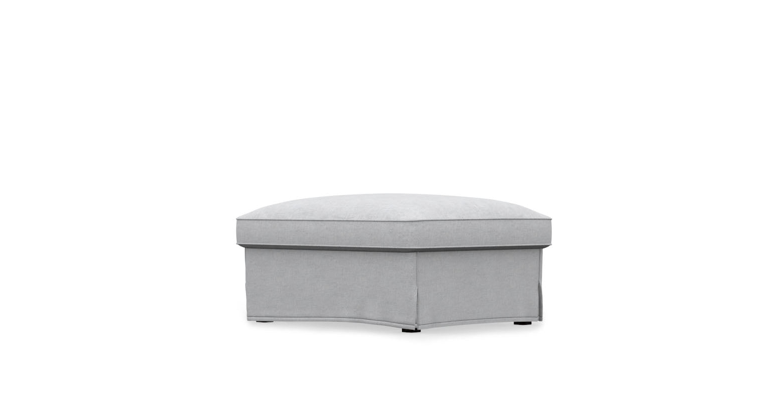 FÄRLÖV IKEA Ottoman Cover - Cashmere Blends Silver