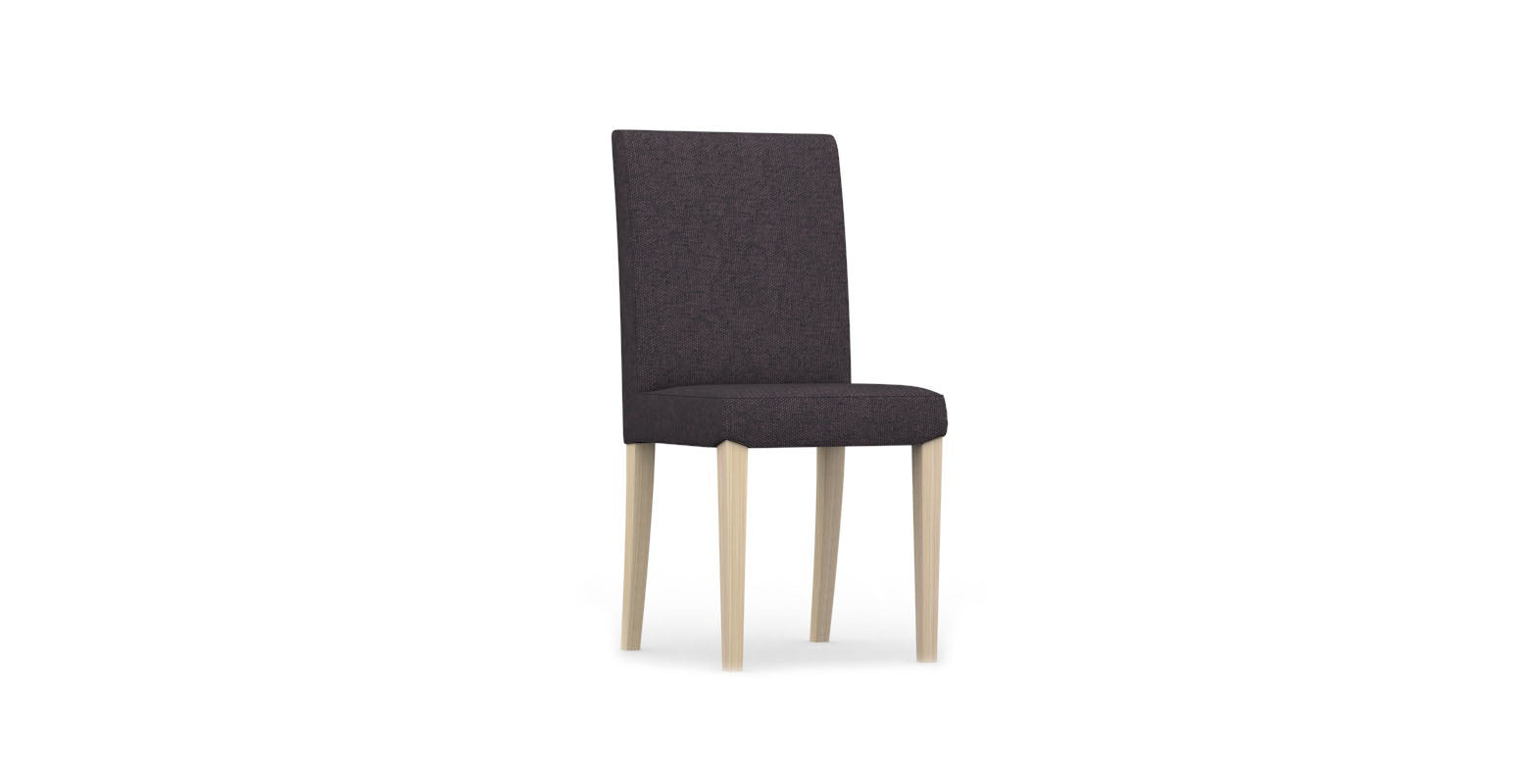 HENRIKSDAL IKEA Chair Cover - Larger Size Model - Swiss Linen Blends Dark Purple
