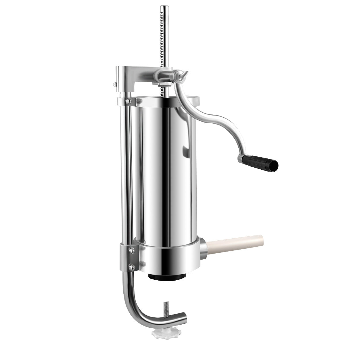 Costway - Poussoir à saucisses, Accessoire de remplissage de saucisses, 4 tubes 15/19/22/25mm en Acier Inoxydable capacité 2,5 kg