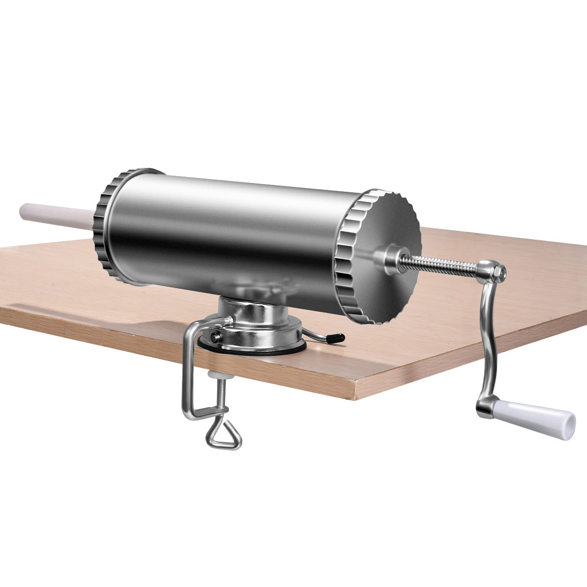 Costway - Poussoir à Saucisses, Remplissage de Saucisses 3L en Alliage d'Aluminium inoxydable et avec 3 Tubes φ 15 mm 19 mm 22 mm