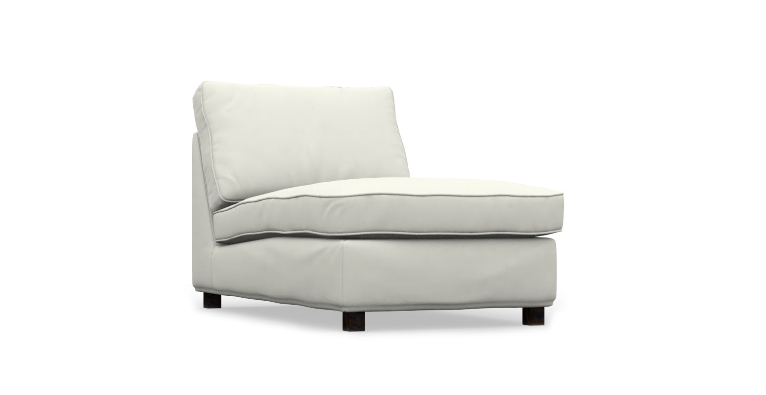 KIVIK IKEA Chaise Longue Cover - Pure French Linen White