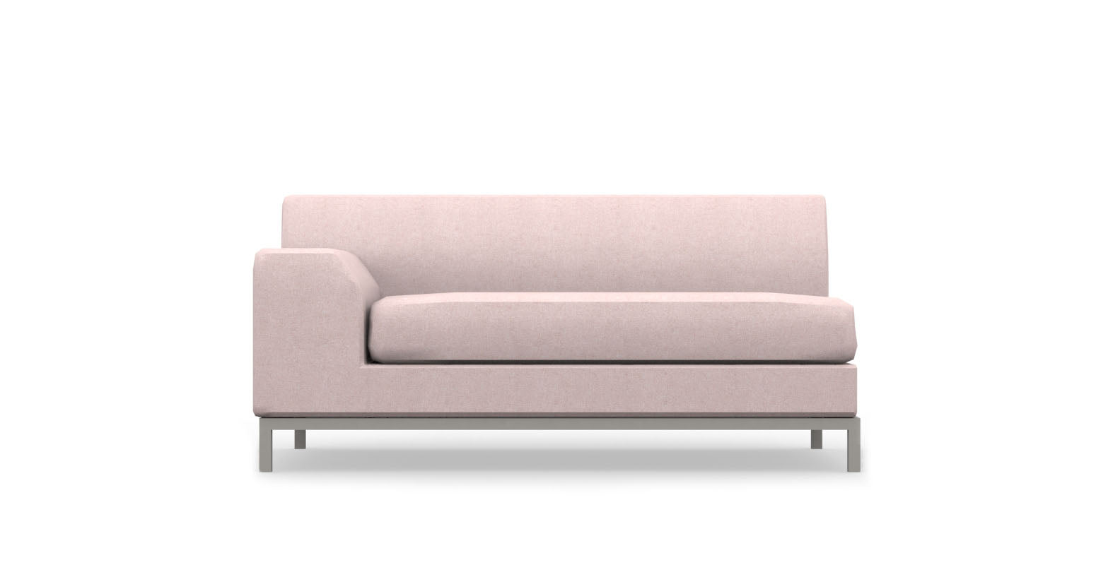 KRAMFORS 2 Seat IKEA Sofa Cover With One Armrest Left - Cashmere Blends Flamingo