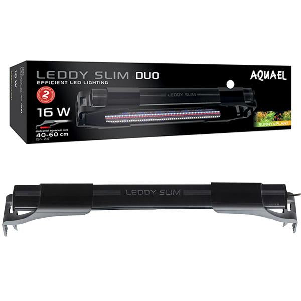 Éclairage LED Leddy Slim Duo Sunny & Plant AQUAEL - Noir 16W