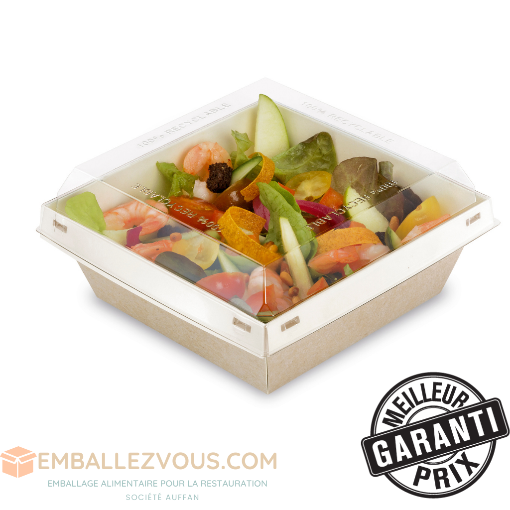 BOITE CARTON LUXIFOOD 900CC 16x16cm - vendu par 480 / BC900CAR040PP
