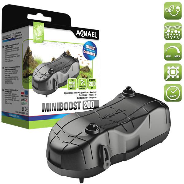 MiniBoost 200 AQUAEL - Pompe à Air pour Aquarium jusqu'à 200 L
