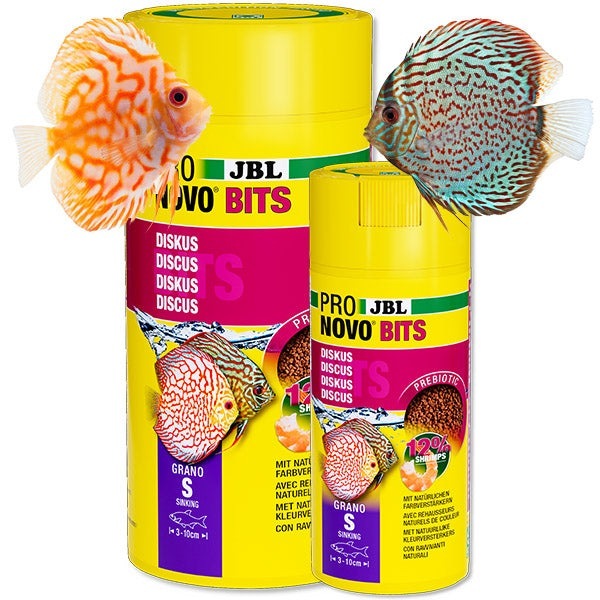 ProNovo Bits Grano S JBL - Aliment de base en Granulés pour Discus et autres cichlidés d'Amérique du Sud de 3 à 10 cm