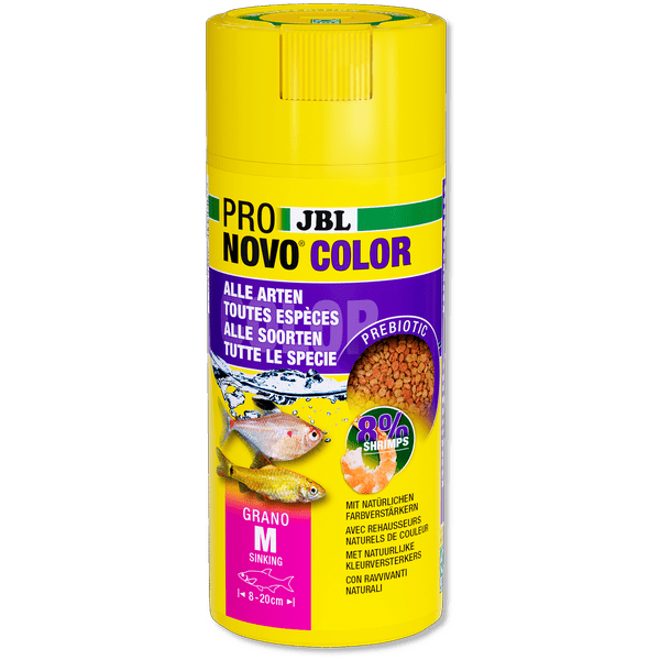 ProNovo Color Grano M JBL - Aliment de base en Granulés pour poissons colorés de 8 à 20 cm