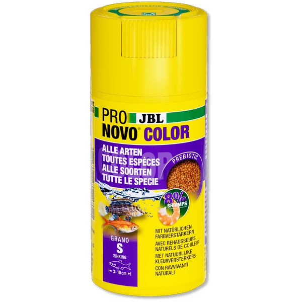 ProNovo Color Grano S JBL - Aliment de base en Granulés pour poissons colorés de 3 à 10 cm