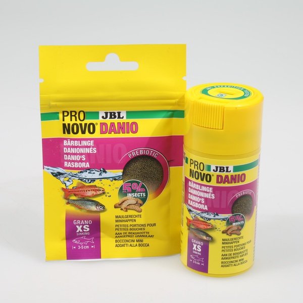 ProNovo Danio Grano XS JBL - Aliment de base en granulés pour tout petit barbus et danios de 3 à 5 cm
