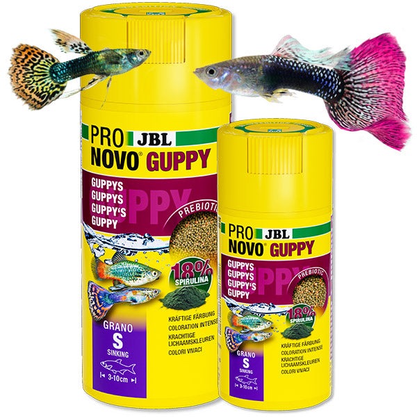 ProNovo Guppy Grano S JBL - Aliment de base en Granulés pour Guppys de 3 à 10 cm