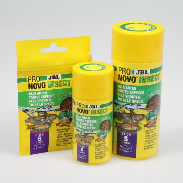 ProNovo Insect Stick S JBL - Aliment en bâtonnets pour poissons d'aquarium de 3 à 10 cm