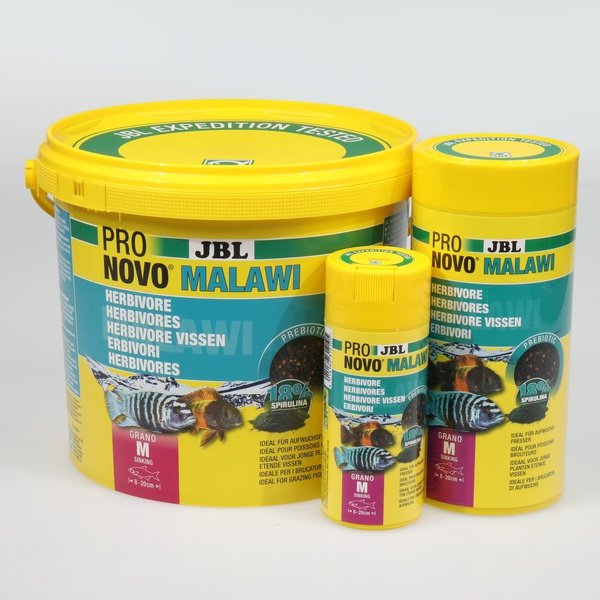 ProNovo Malawi Grano M JBL - Aliment de base en Granulés pour Cichlidés herbivores de 8 à 20 cm