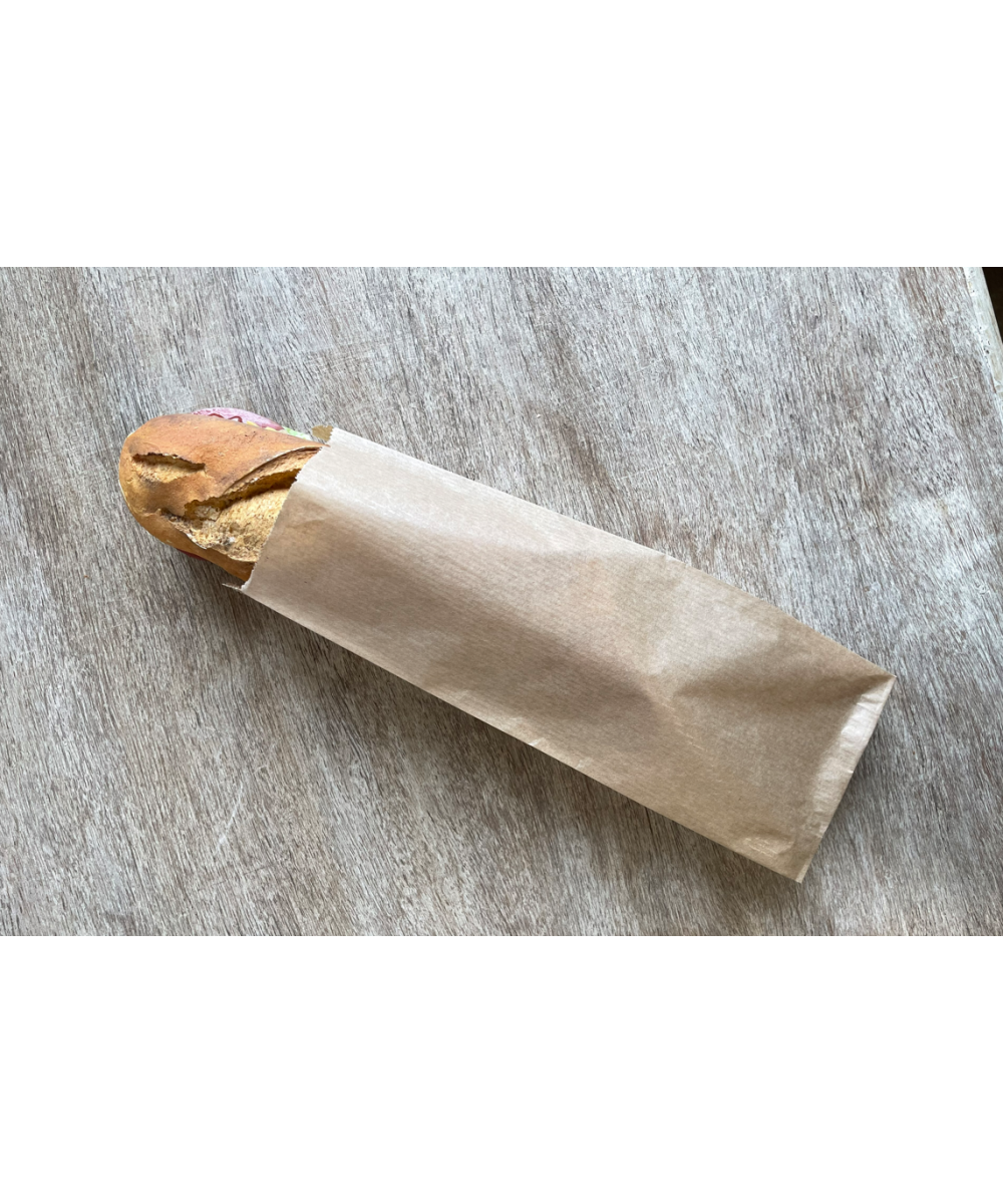 SAC SANDWICH KRAFT BRUN - 100+40X280 MM CERTIFIE