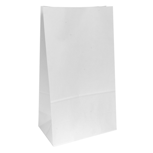 Sac papier kraft sans anses 15+10x32cm blanc cellulose - vendu par 1000 (PU 0,084€)