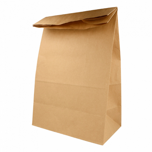 Sac papier kraft sans anses 20+9x34,5cm naturel kraft - vendu par 500 (PU 0,097€)
