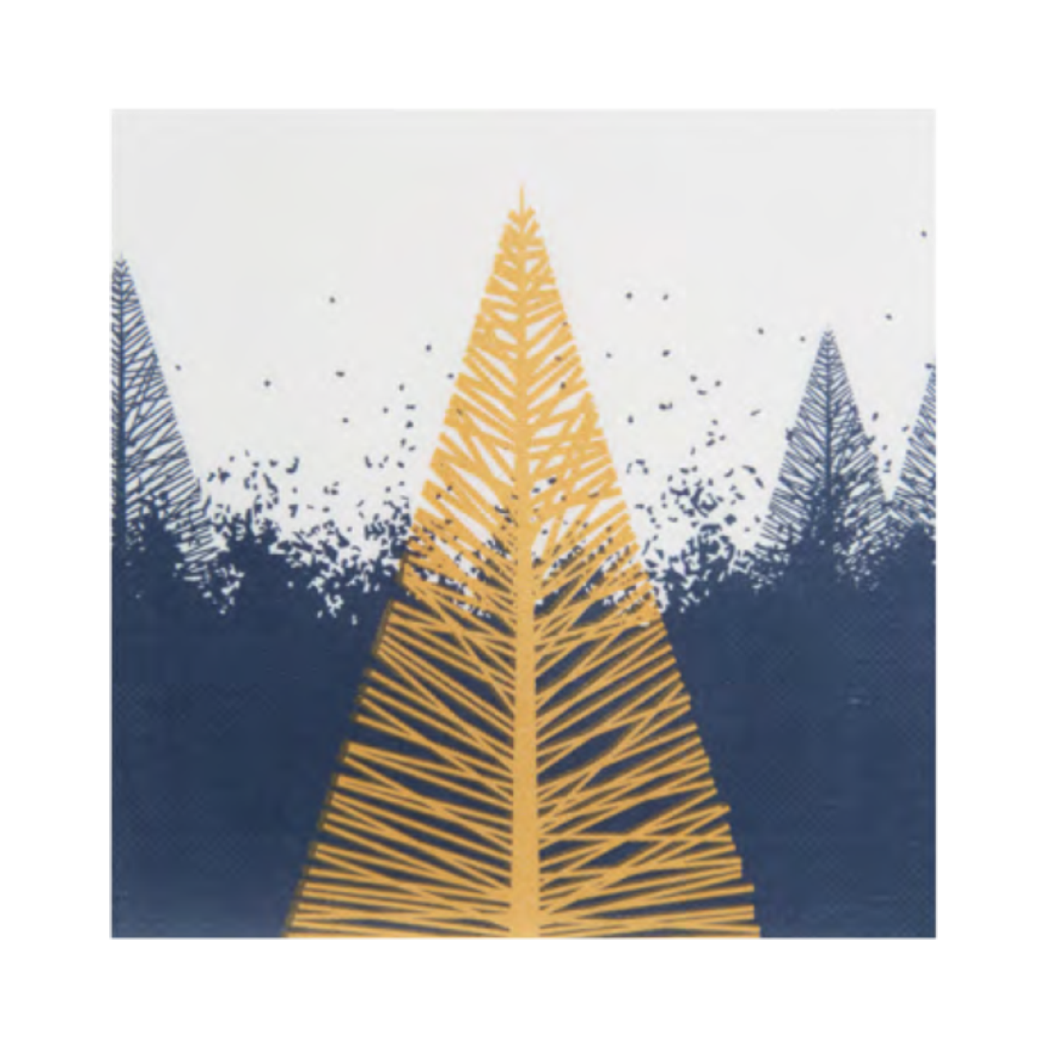 SERVIETTE DOUBLE POINT NOEL - 38X38 CM