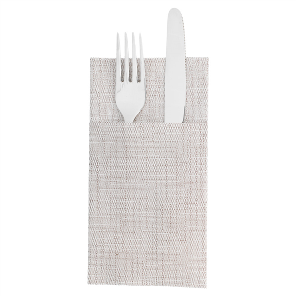 Serviettes kangourou 'dry cotton' 55g/m² 40x40cm chocolat airlaid style tissu - vendu par 700 (PU 0,125€)