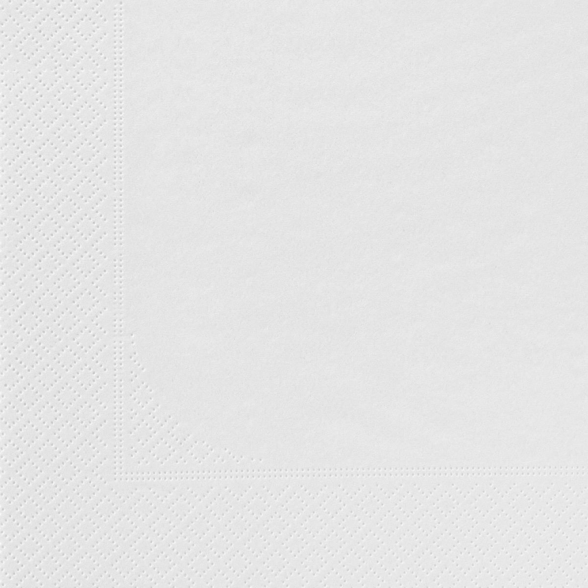 SERVIETTES OUATE 1 FEUILLE - BLANC - 30X30