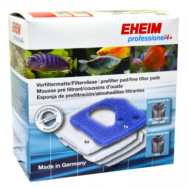 Set Coussins de Mousse Bleue et Ouate EHEIM - Lot de 5 pour Professionel 4+