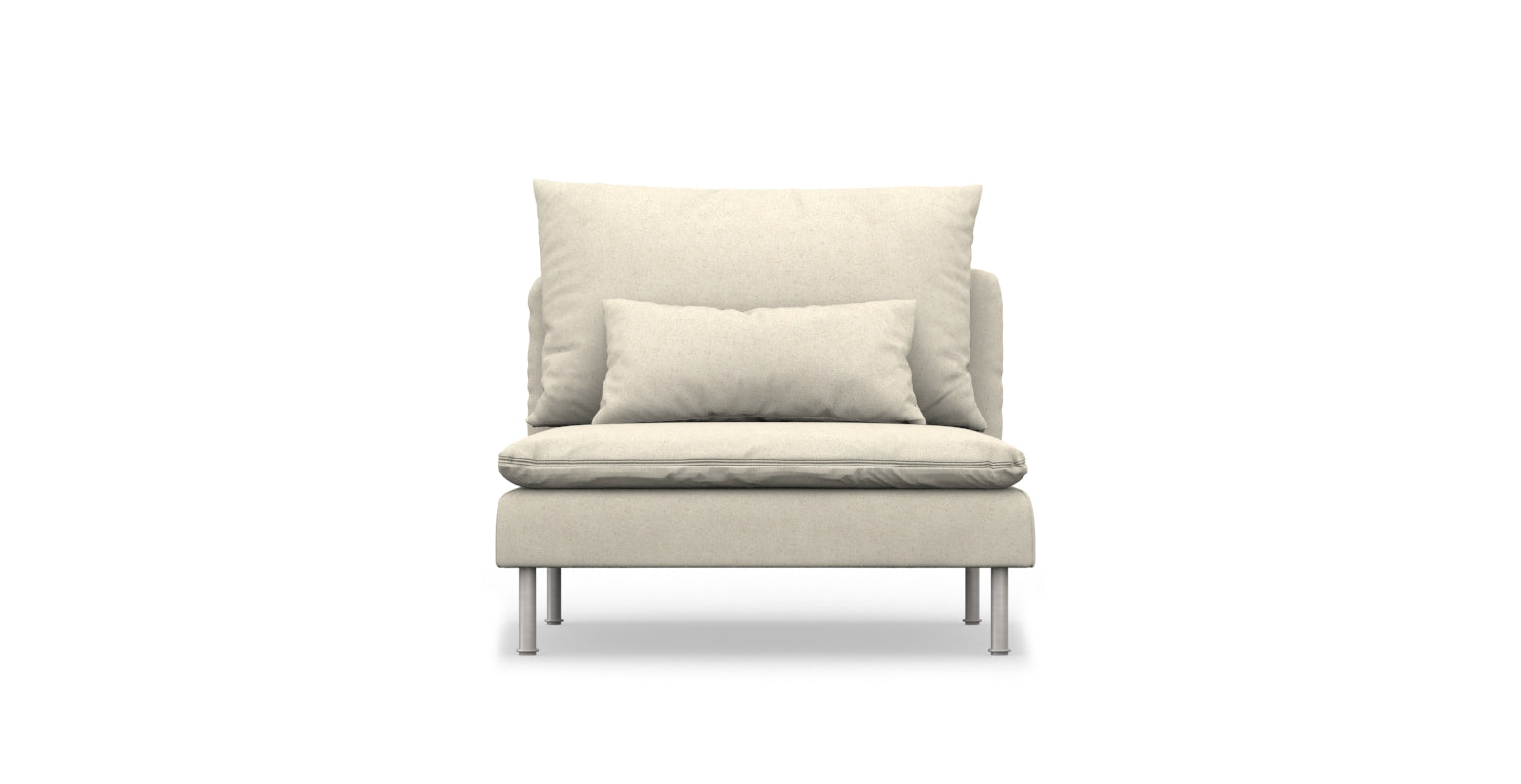 SÖDERHAMN 1 Seat IKEA Section Cover - Natural Linen