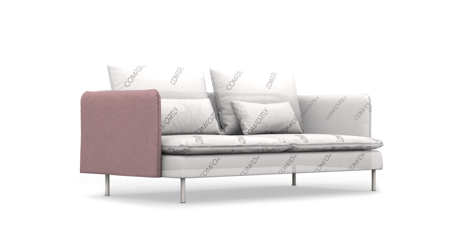 SÖDERHAMN IKEA Armrest Cover - Linen Blends Flamingo