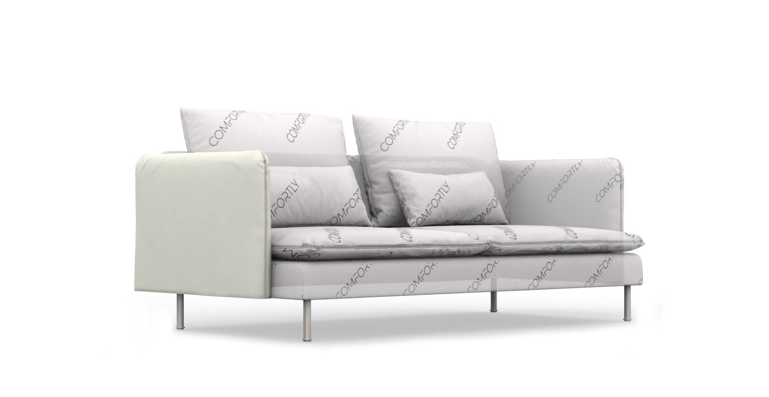 SÖDERHAMN IKEA Armrest Cover - Swiss Linen Blends White