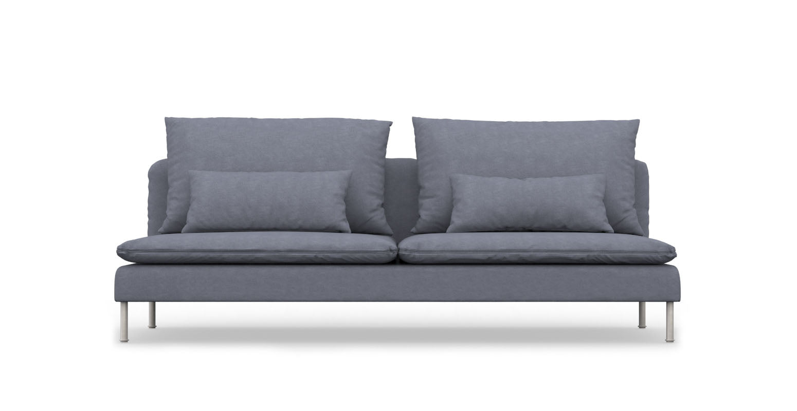 SÖDERHAMN 3 Seat IKEA Section Cover - Cashmere Blends Dark Purple