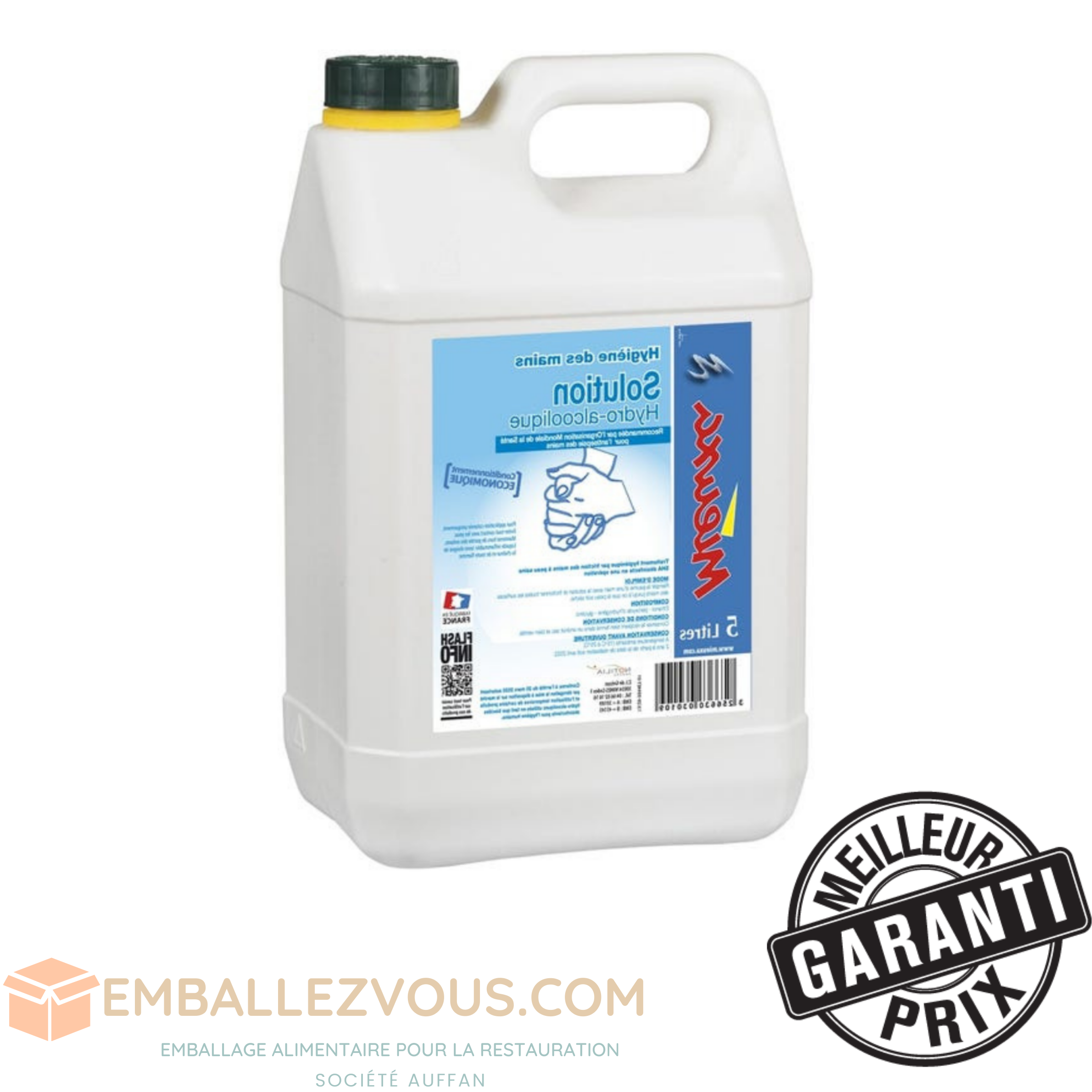 LOTION  HYDROALCOOLIQUE NECTRA 5L