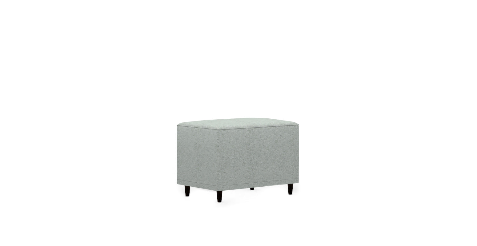STRANDMON IKEA Footstool Cover - Linen Blends Silver