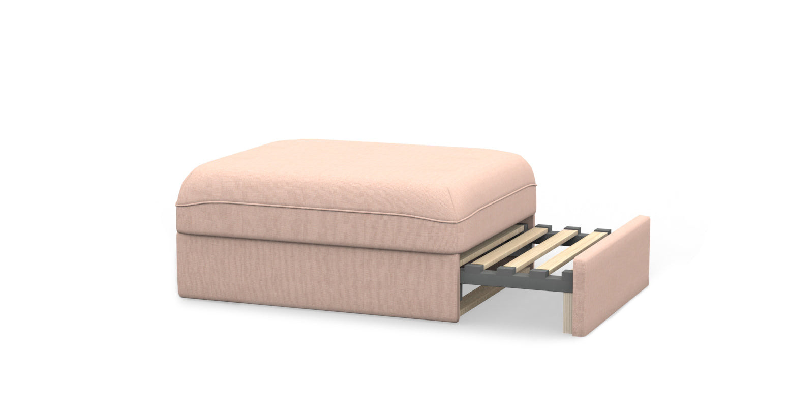 Cover for VALLENTUNA IKEA Sofa Bed Module - Pure French Linen Rose Smoke