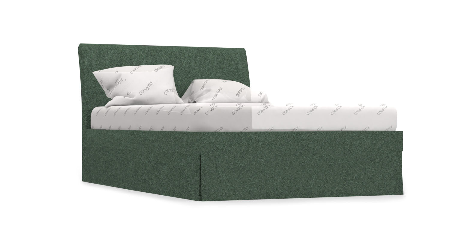 VANVIK IKEA Bed Frame Cover 140 - Heavy Duty Green