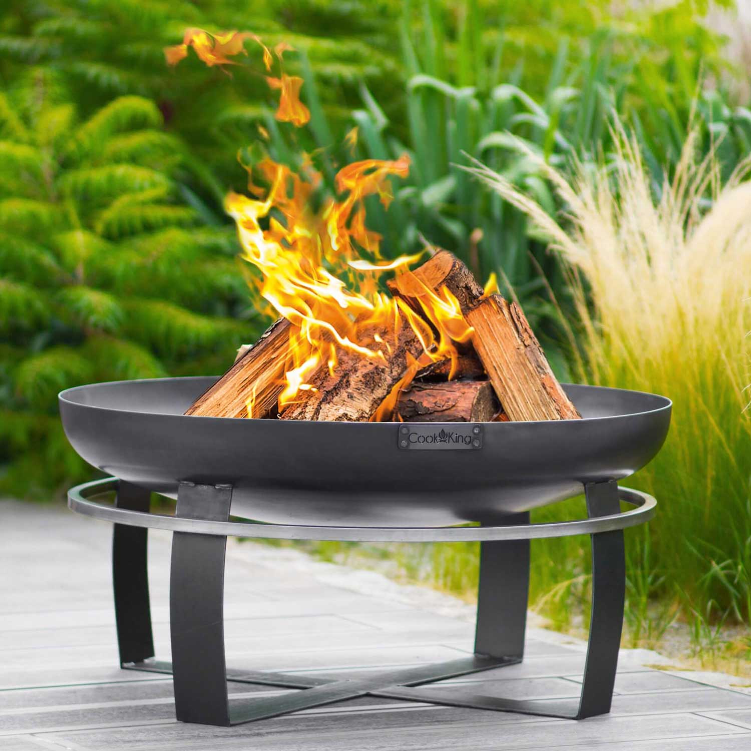 Cook King - Brasero Barbecue, Brasero Exterieur, Brasero Terrasse, Brasero de Jardin «VIKING» Dia. 60 cm, 70 cm, 80 cm, 100 cm