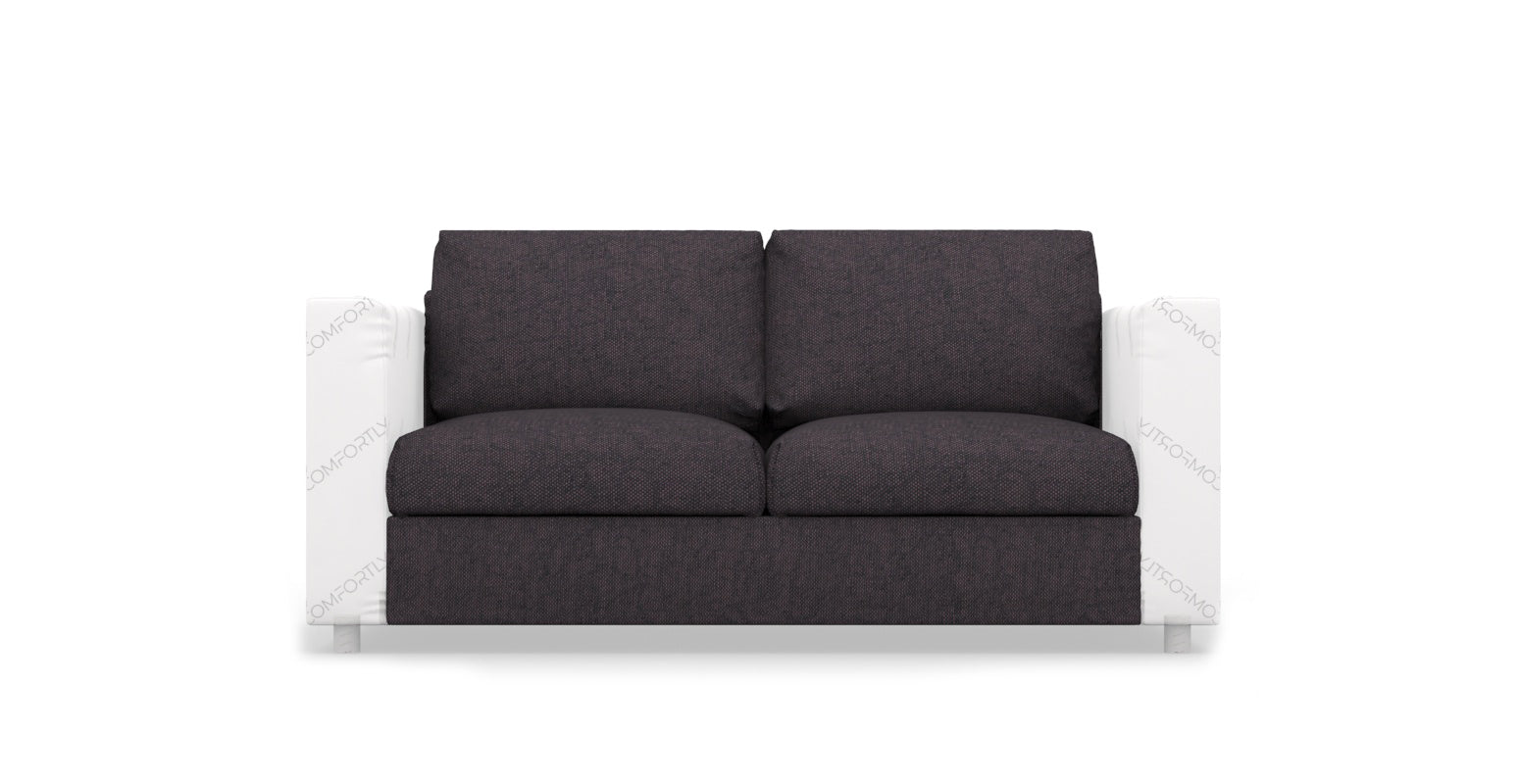 VIMLE IKEA Loveseat Section Cover - Swiss Linen Blends Dark Purple