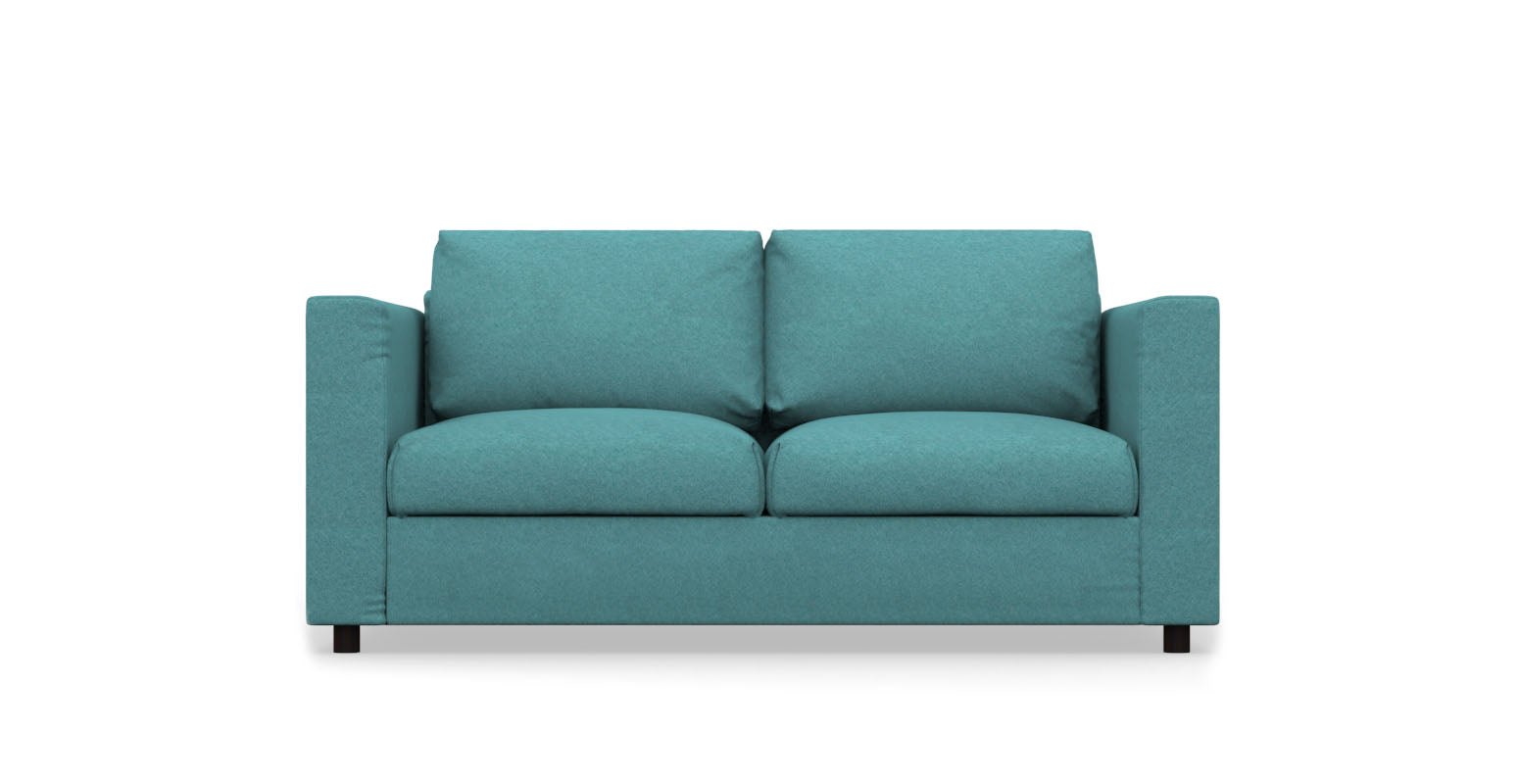 VIMLE IKEA 2 Seat Sofa Bed Cover (140 cm mattress) - Cashmere Blends Petrol