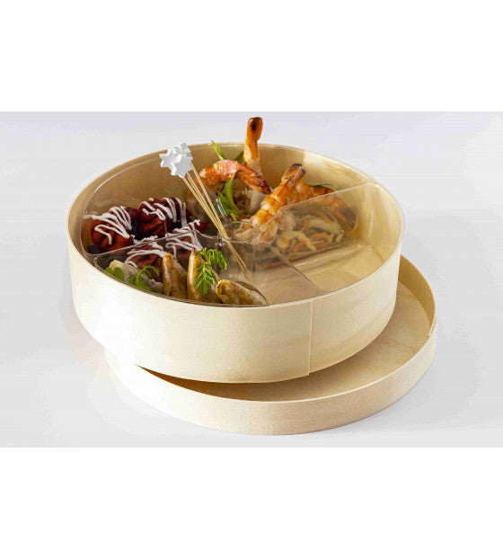 BOITE RONDE EN BOIS AVEC COUVERCLE